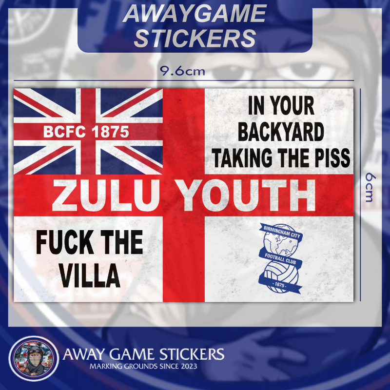 Zulu Youth (England Designs) - Football Stickers