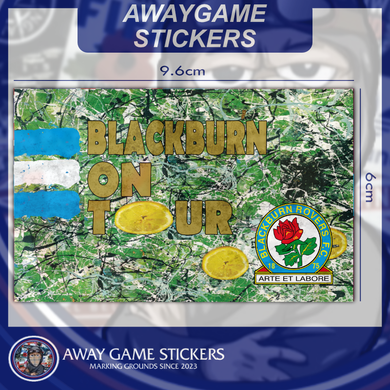 Stone Roses Inspired Design (Blackburn Rovers) - Football Stickers