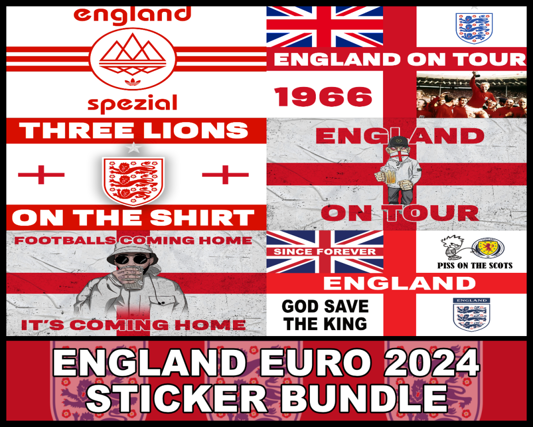 England Euro 2024 - Special Edition Sticker Bundle (Rectangular bundle)