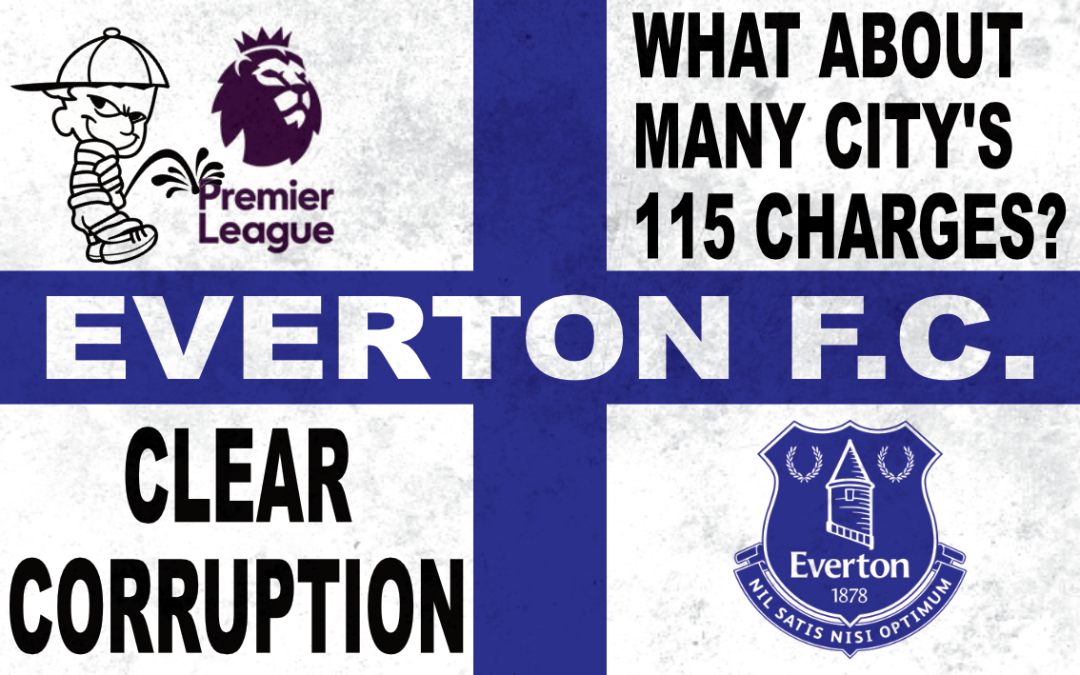 The Premier League Is Corrupt Flag Design - Everton F.C.