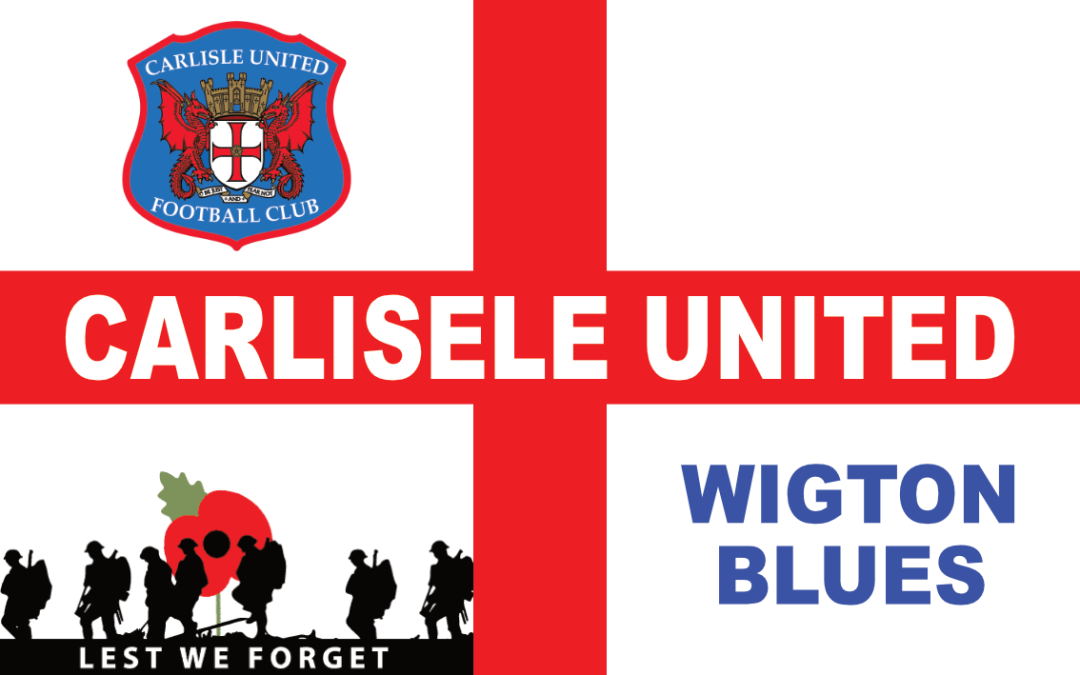 England flag – Carlise F.C.