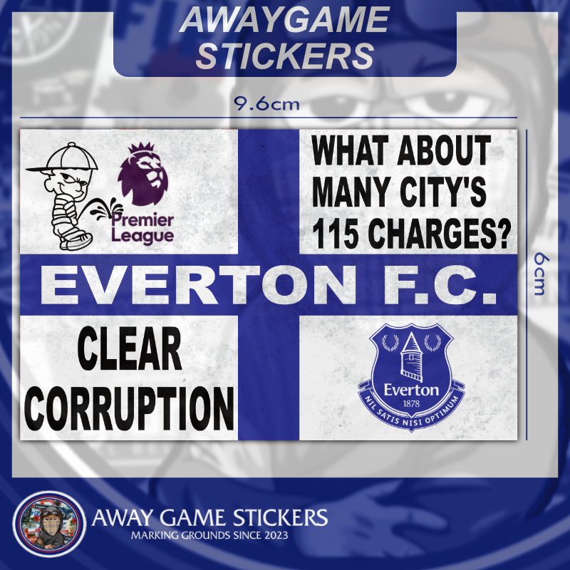 The Premier League Is Corrupt Flag Design - Everton F.C.
