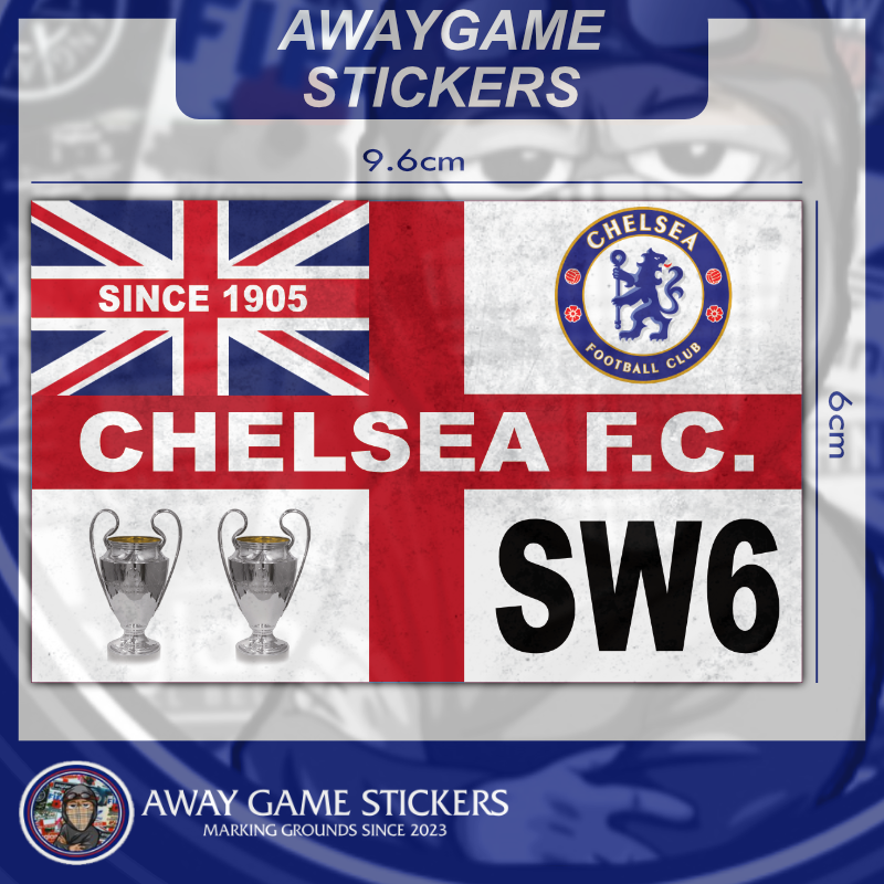 Chelsea F.C SW6 (Red) - Chelsea Stickers