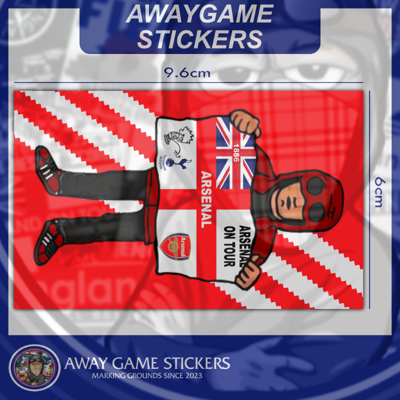Arsenal Ultra With Flag