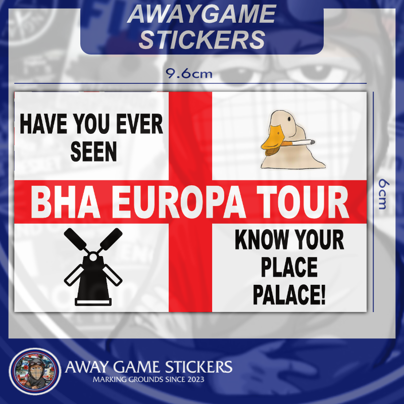 Europa Tour (Brighton Hove Albion F.C.) - Football Stickers