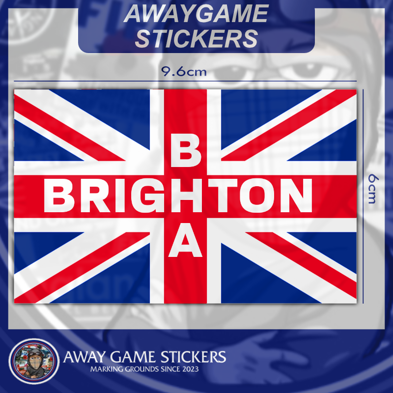 Brighton Union Jack - Football Stickers