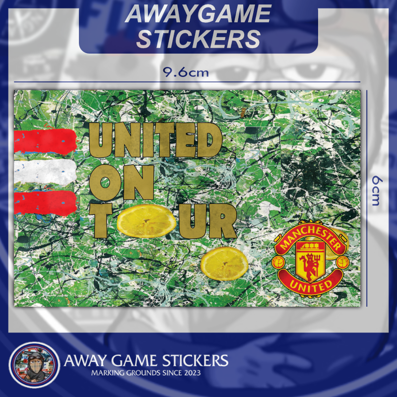 MUFC Stone Roses On Tour Design - Football Stickers