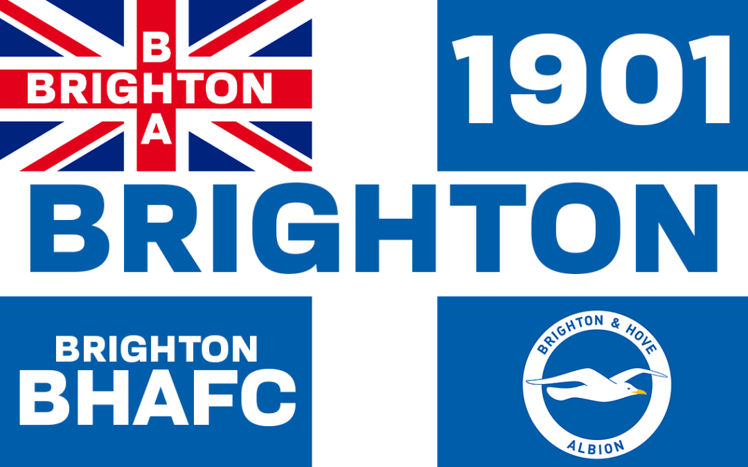Brighton Blue White Flag