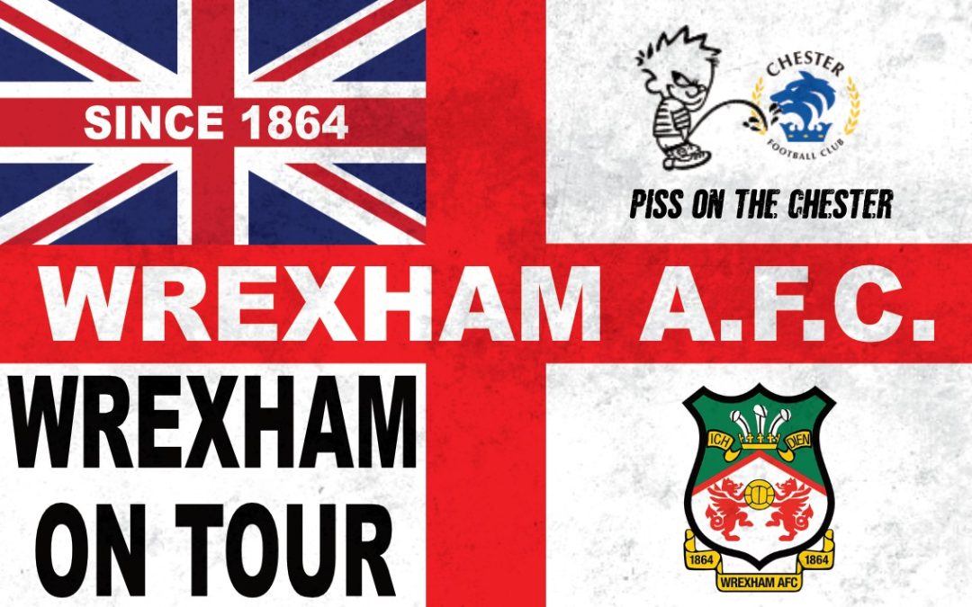 Wrexham - On Tour (Flag of England Style with Union Jack)