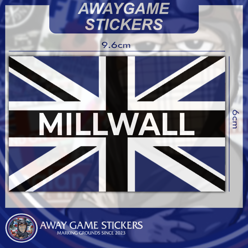 MILLWALL UNION JACK STICKER